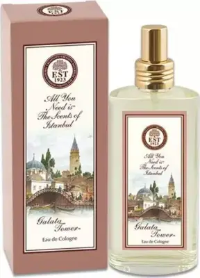 150 ml Sprey Cam Şişe Eau De Cologne Galata Tower