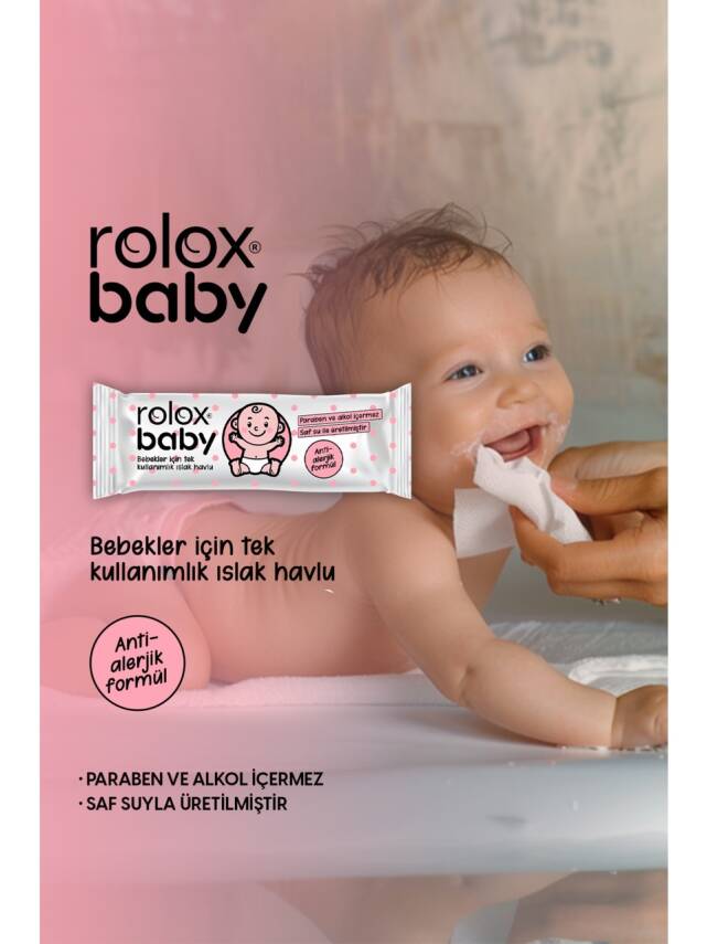 Baby - 25 Paket – Bebekler İçin Tek Kullanımlık Islak Havlu - 1
