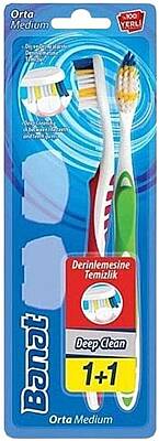 Banat Deep Clean Medium Orta Diş Fırçası 1+1