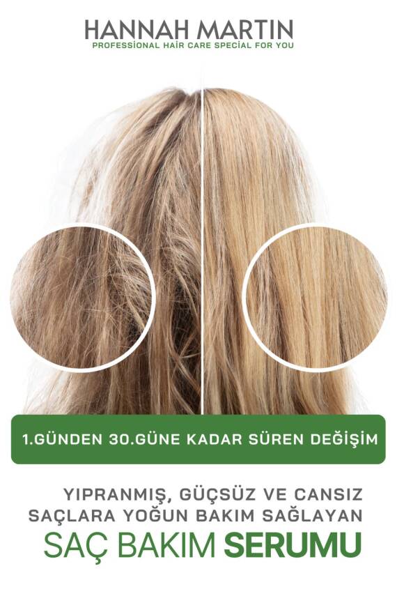 Biotin Keratin Ve Argan Yağı İçerikli Saç Dökülmesi ve Yıpranmış Saçlar için Saç Bakım Serumu - 4