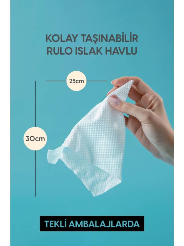 Camp - 25 Paket – Kendinden Köpüklü Kişisel Islak Havlu - 2