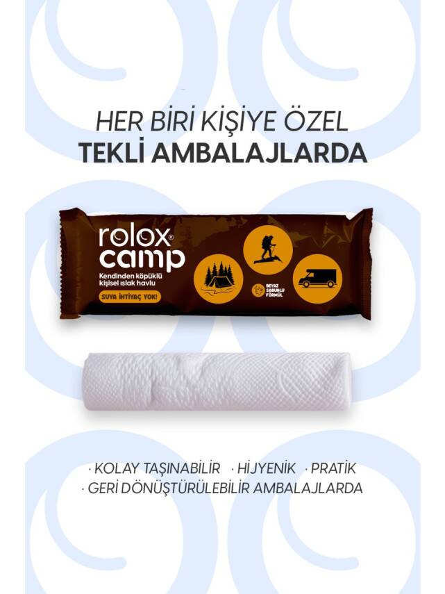 Camp - 50 Paket – Kendinden Köpüklü Kişisel Islak Havlu - 3