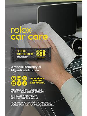 Car Care -50 Paket - Araba Içi Temizleyici Hijyenik Islak Havlu