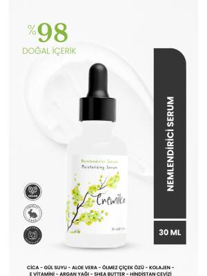 Cica Yüz Serumu, Bariyer Güçlendirici, Kırışıklık Karşıtı, Kolajen, Gül, Jojoba, Aloe Vera
