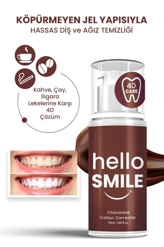Çikolata Aromalı Anında Beyazlatıcı Diş Jeli - 5