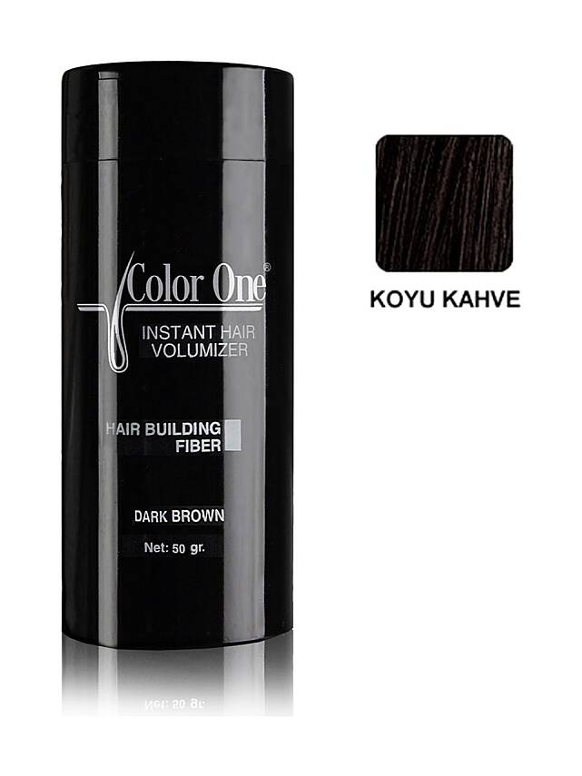 Color One Hair Powder 50 Gr. Dark Brown Koyu Kahve Saç Tozu Topik - 1