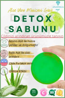 Detox Sabun Ciltteki Lekeleri Giderici Aydınlatıcı Arındırıcı Serum Matcha Aloe Vera Yüz Temizleyici
