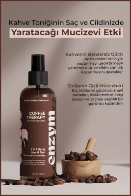 Doğal Kahve Toniği Saç (dökülme karşıtı, onarıcı) ve Cilt Bakımı (ton eşitleme, antioksidan) 200 ml