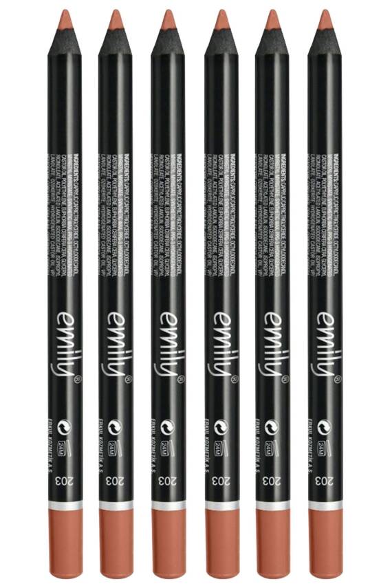 Emıly Dudak Kalemi 6lı Set No 203 - 1