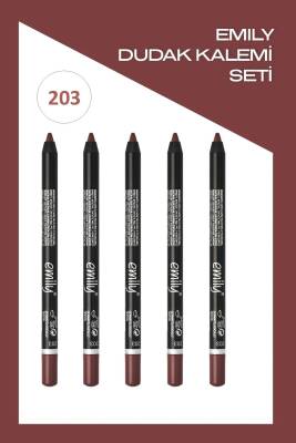Emily Long Lasting Lip Pencil No 203 - Dudak Kalemi x5