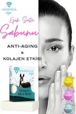 Eşek Sütü Sabunu Kırışıklıkları Gideriyor Cildi Gençleştiriyor Kolajen 100 gr