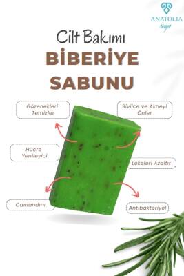Hücre Yenileyici Akne Ve Sivilce Oluşumunu Engeller Antibakteriyel Biberiye Sabunu