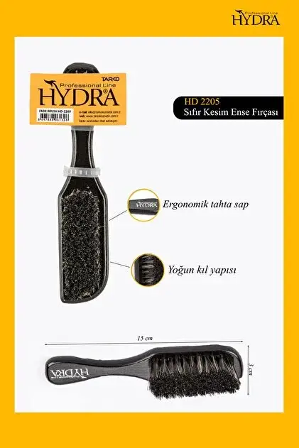 Hydra 2205 Fade Brush Sıfır Kesim Ense Fırçası - 1