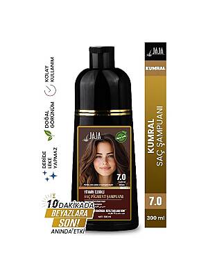 Jaja Kumral Vitamin Içerikli Saç Pigment Şampuanı Unisex 7.0 300 ml