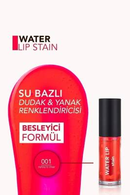Kalıcı Mat Dudak Tinti (PEMBE) - Water Lip Stain - 001 Infinite Pink - 8682536042161 - 372