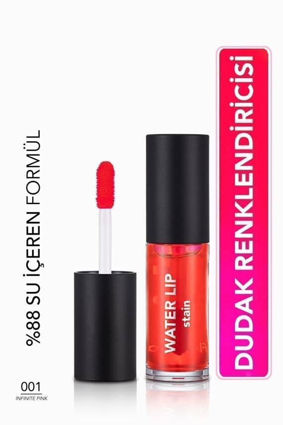 Kalıcı Mat Dudak Tinti (PEMBE) - Water Lip Stain - 001 Infinite Pink - 8682536042161 - 32