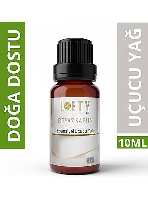Lofty Beyaz Sabun Uçucu Yağ Buhurdanlık Esansı Konsantre Oda Kokusu Uçucu Esans Buhur Yağı 10 ml