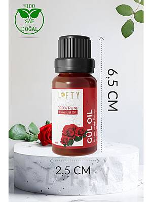 Lofty Gül Uçucu Yağ Buhurdanlık Esansı Konsantre Oda Kokusu Uçucu Esans Buhur Yağı 10 ml - 4