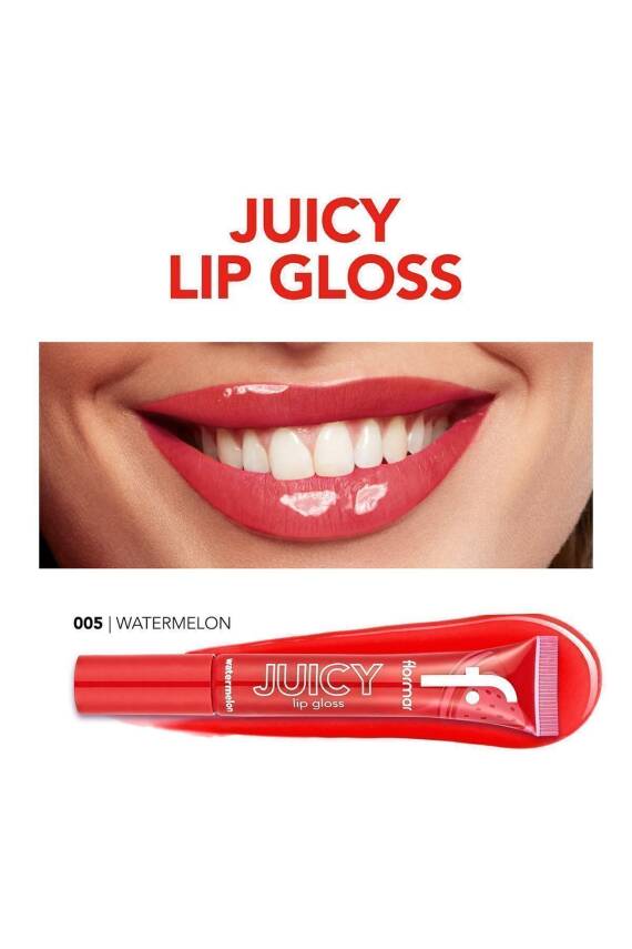 Meyve Aromalı Dudak Parlatıcısı (AHUDUDU) - Juicy Lip Gloss - 001 Raspberry - 8682536087711 - 834