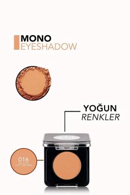 Mono Yüksek Pigmentli & Mat Bitişli Kompakt Göz Farı - 5