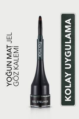 Özel Fırça Başlıklı Yoğun Pigmentli Mat Jel Eyeline -gel Eyeliner-02 Oceanblue-8690604591886 - 31