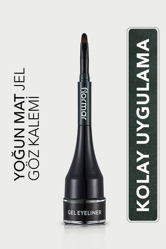Özel Fırça Başlıklı Yoğun Pigmentli Mat Jel Eyeline -gel Eyeliner-02 Oceanblue-8690604591886 - 25