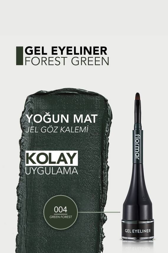 Özel Fırça Başlıklı Yoğun Pigmentli Mat Jel Eyeline -gel Eyeliner-02 Oceanblue-8690604591886 - 21