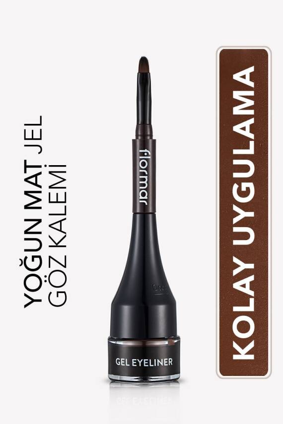 Özel Fırça Başlıklı Yoğun Pigmentli Mat Jel Eyeline -gel Eyeliner-02 Oceanblue-8690604591886 - 20