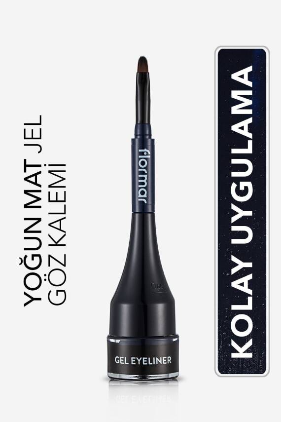 Özel Fırça Başlıklı Yoğun Pigmentli Mat Jel Eyeline -gel Eyeliner-02 Oceanblue-8690604591886 - 15