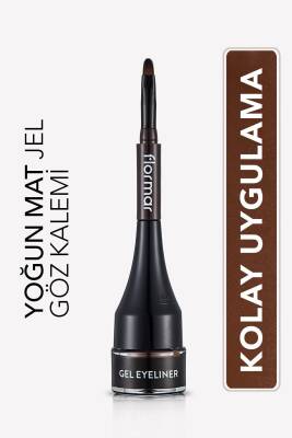 Özel Fırça Başlıklı Yoğun Pigmentli Mat Jel Eyeline -gel Eyeliner-02 Oceanblue-8690604591886 - 6