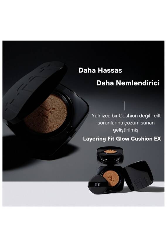 Tfıt Cushion Fondöten Layering Fit Glow Cushion Ex 12 G Spf 50 pa Gün Boyu Işıltılı Etki - 3