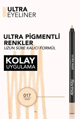 Ultra Eyeliner Yüksek Pigmentli & Mat Bitişli Kremsi Göz Kalemi 017 NUDE