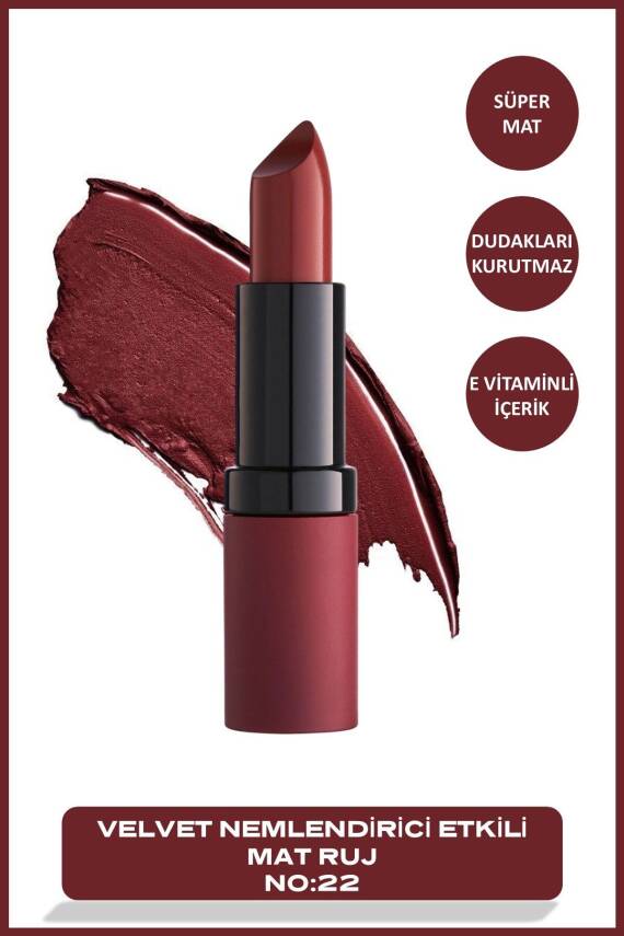 Velvet Matte Lipstick No 31 Light Rose - Mat Ruj - 595