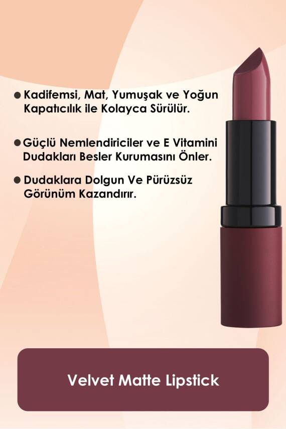 Velvet Matte Lipstick No 31 Light Rose - Mat Ruj - 473